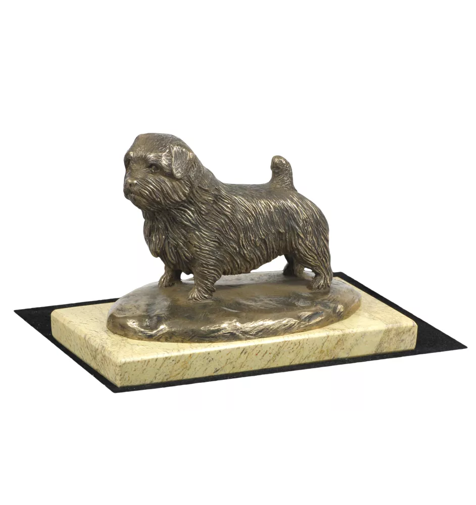 Norfolk Terrier - Hundestatue, Hundesilhouettefigur, Trophäe für die Hundeausstellung der Marke Art-Dog