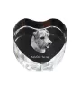 Norfolk Terrier serce kryształowe z psem Art-Dog