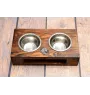 Norfolk Terrier drewniany stojak na miski Art-Dog