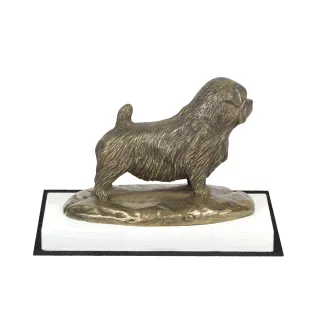 Norfolk Terrier statuetka na białym drewnie Art-Dog