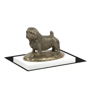 Norfolk Terrier statuetka na białym drewnie Art-Dog