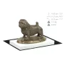 Norfolk Terrier - statuette de chien, figurine sur un socle blanc, trophée pour exposition de chiens de la marque Art-Dog