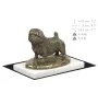 Norfolk Terrier - Hundestatue, Figur auf weißem Marmor, Trophäe für die Art-Dog-Hundeaustellung