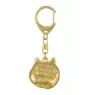 Norwich Terrier - Gilded key ring with dog, handbag decoration, luxury accessory by Art-Dog brand