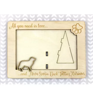 Retriever z Nowej Szkocji ramka na zdjęcie ze sklejki Art-Dog