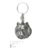 Norwich Terrier, Terrier de Norwich - Pendentif argenté avec un chien dans une boîte décorative, décoration de sac à main, pendentif de sac à dos par la marque Art-Dog