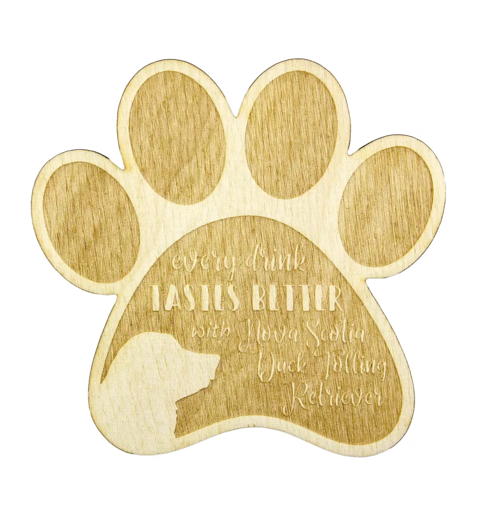 Retriever de la Nouvelle-Écosse, Nova Scotia Duck Tolling Retriever - Sous-verre mug, sous-verre gravé avec chien, cadeau pour amoureux des chiens par la marque Art-Dog