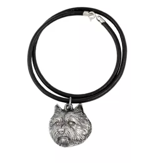 Norwich Terrier - Halskette mit Hund, versilberter Anhänger für Hundefans, einzigartiger Schmuck der Marke Art-Dog