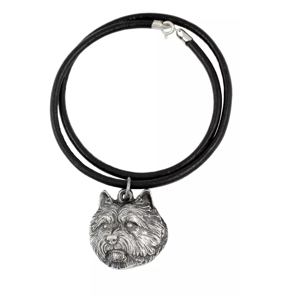 Norwich Terrier - Halskette mit Hund, versilberter Anhänger für Hundefans, einzigartiger Schmuck der Marke Art-Dog