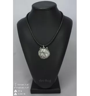 Norwich Terrier, Terrier de Norwich - collier avec un chien, pendentif en plaqué argent pour les fans de chiens, bijoux uniques de la marque Art-Dog