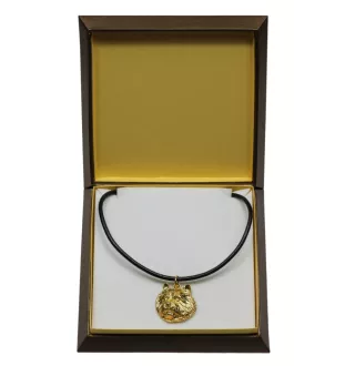 Norwich Terrier - Dog necklace in gift box, gold-plated pendant for dog fan, striking jewellery by Art-Dog