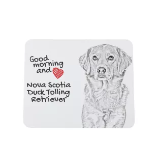 Nova Scotia Duck Tolling Retriever, Yarmouth Toller - mouse pad with print, personalized dog-themed mouse pad, unique gadget for an office worker by Art-Dog brand