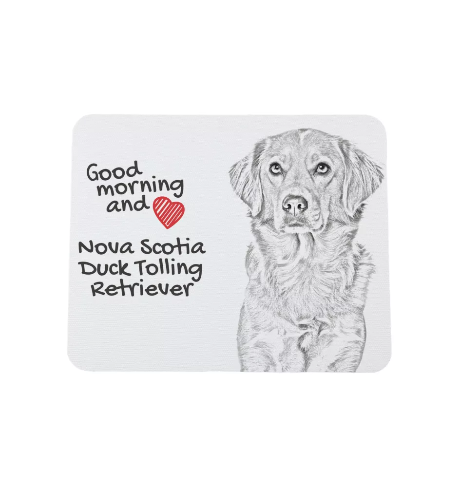 Retriever de la Nouvelle-Écosse, Nova Scotia Duck Tolling Retriever - tapis de souris personnalisé avec impression, tapis de souris personnalisé avec chien, accessoire unique pour employé de bureau de