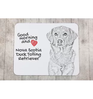 Nova Scotia Duck Tolling Retriever, Yarmouth Toller - mouse pad with print, personalized dog-themed mouse pad, unique gadget for an office worker by Art-Dog brand