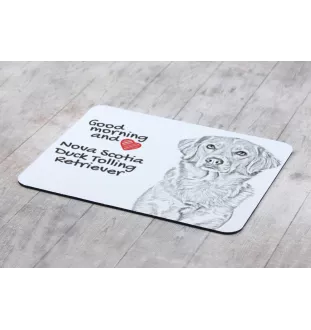 Nova Scotia Duck Tolling Retriever, Yarmouth Toller - mouse pad with print, personalized dog-themed mouse pad, unique gadget for an office worker by Art-Dog brand