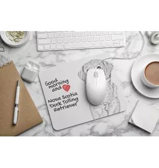 Nova Scotia Duck Tolling Retriever, Yarmouth Toller - mouse pad with print, personalized dog-themed mouse pad, unique gadget for an office worker by Art-Dog brand