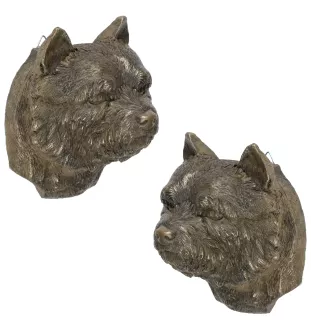 Norwich Terrier, Terrier de Norwich - Statue de chien, buste suspendu, décoration unique pour les amoureux des chiens par la marque Art-Dog