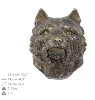 Norwich Terrier - Hundestatue, hängende Büste, einzigartige Dekoration für Hundeliebhaber der Marke Art-Dog