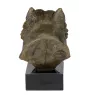 Norwich Terrier - Dog statue, bust on stone base, sculpture, trophy for dog show by Art-Dog brand