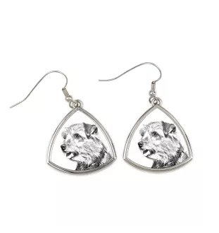 Norfolk Terrier - boucles d'oreilles avec chien, boucles d'oreilles pendantes avec photo, bijoux personnalisés avec impression de la marque Art-Dog