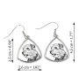 Norfolk Terrier - boucles d'oreilles avec chien, boucles d'oreilles pendantes avec photo, bijoux personnalisés avec impression de la marque Art-Dog