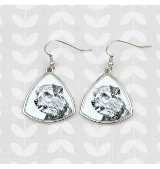 Norfolk Terrier - dog earrings, hanging earrings with a picture, personalized jewelry with Art-Dog brand print