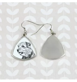 Norfolk Terrier - Hund Ohrringe, hängende Ohrringe mit Bild, personalisierter Schmuck mit dem Aufdruck der Marke Art-Dog