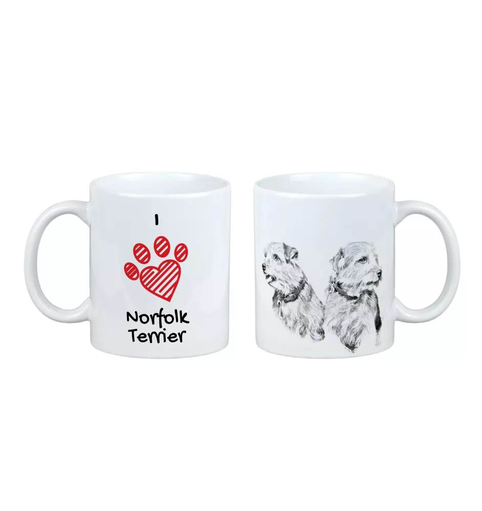 Norfolk Terrier - Tasse mit Hund, entzückende Tasse mit Grafik, Geschenk mit Ihrem Foto von der Marke Art-Dog