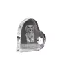 Nova Scotia Duck Tolling Retriever, Yarmouth Toller - crystal clock with a dog picture, heart-shaped shelf clock, personalized standing clock by Art-Dog brand