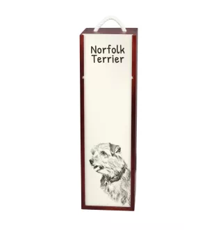 Norfolk Terrier pudełko na wino z psem Art-Dog