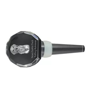 Nova Scotia Duck Tolling Retriever, Yarmouth Toller - Crystal bottle stopper, unique wine stopper with photo, personalised gift for sommelier by Art-Dog brand