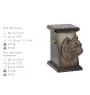 Norwich Terrier eine Ascheurne für Hunde, eine elegante Urne mit einer Statue, eine Gedenkurne mit dem Porträt eines Hundes von der Marke Art-Dog