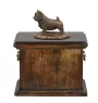 Norwich Terrier, Terrier de Norwich - une urne pour les cendres d'un chien, une urne avec une statuette, une urne élégante de style classique de la marque Art-Dog