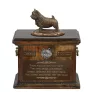 Norwich Terrier - Eine Urne für die Asche eines Hundes, eine Urne mit einer Statue, eine personalisierte Hundeurne von der Marke Art-Dog.