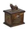 Norwich Terrier - urn for dog ashes, urn with a statuette, personalized urn for dog ashes by Art-Dog brand