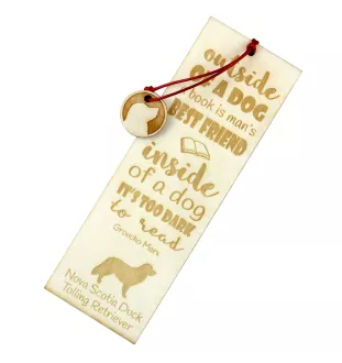 Nova Scotia Duck Tolling Retriever, Yarmouth Toller - dog bookmark, personalized bookmark, gift for bookworm from Art-Dog brand