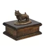Norwich Terrier, Terrier de Norwich - urne pour cendres de chien, urne classique avec une statuette, urne élégante avec un chien de la marque Art-Dog