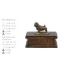 Norwich Terrier - Hund Ascheurne, klassische Urne mit Statue, elegante Urne mit Hund von der Marke Art-Dog