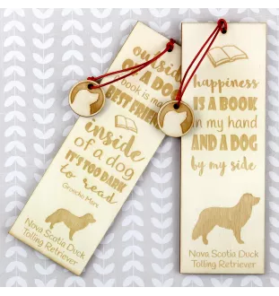 Retriever de la Nouvelle-Écosse, Nova Scotia Duck Tolling Retriever - marque-page pour livre avec chien, marque-page personnalisé, cadeau pour les amateurs de livres de la marque Art-Dog