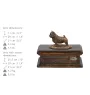 Norwich Terrier, Terrier de Norwich - urne pour cendres de chien, urne personnalisée avec une statuette, urne en bois avec un chien de la marque Art-Dog