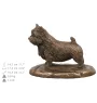 Norwich Terrier drewniana urna niska z podobizną Art-Dog