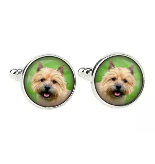 Norwich Terrier - cufflinks, a shirt accessory, a shirt pendant from the Art-Dog brand