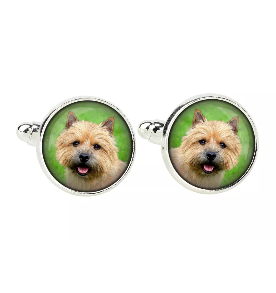Norwich Terrier, Terrier de Norwich - boutons de manchette, décoration de chemise, pendentif de chemise de la marque Art-Dog