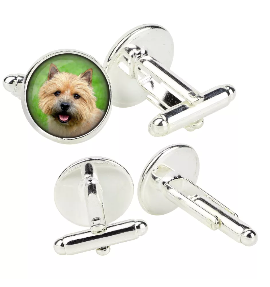 Norwich Terrier, Terrier de Norwich - Boutons de manchette dans une boîte, bijoux faits à la main, produit de la marque Art-Dog