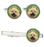 Norwich Terrier, Terrier de Norwich - Boutons de manchette et cravate avec votre photo, accessoire de costume, bijoux pour hommes de la marque Art-Dog.