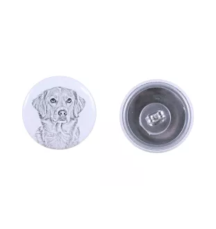 Retriever de la Nouvelle-Écosse, Nova Scotia Duck Tolling Retriever - boucles d'oreilles uniques avec un chien, votre animal de compagnie sur un porte-clés, marque propre Art-Dog