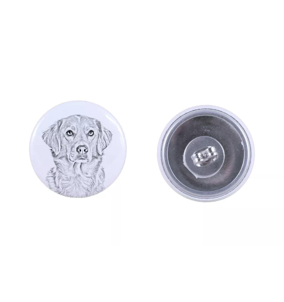 Retriever de la Nouvelle-Écosse, Nova Scotia Duck Tolling Retriever - boucles d'oreilles uniques avec un chien, votre animal de compagnie sur un porte-clés, marque propre Art-Dog