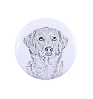 Retriever de la Nouvelle-Écosse, Nova Scotia Duck Tolling Retriever - badge avec votre chien, ajoutez votre propre photo, marque Art-Dog