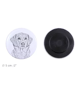 Retriever de la Nouvelle-Écosse, Nova Scotia Duck Tolling Retriever - aimant avec un œil de chien, exceptionnellement léger, aimant puissant, produit fabriqué à la main par la marque Art-Dog