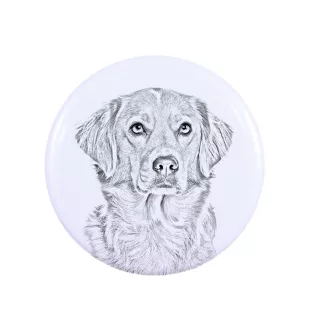 Retriever de la Nouvelle-Écosse, Nova Scotia Duck Tolling Retriever - aimant avec un œil de chien, exceptionnellement léger, aimant puissant, produit fabriqué à la main par la marque Art-Dog